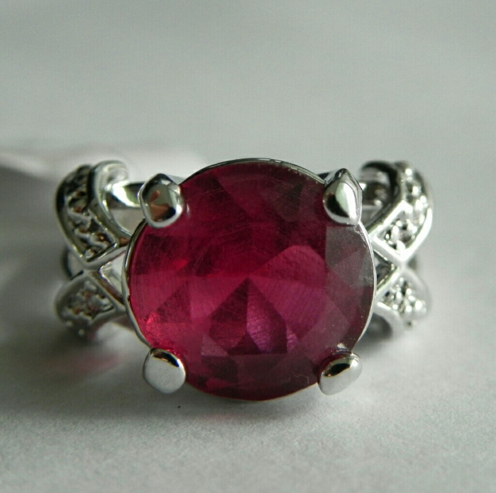 3.77 CTW Pink Tourmaline Ring Size 6 ( US )